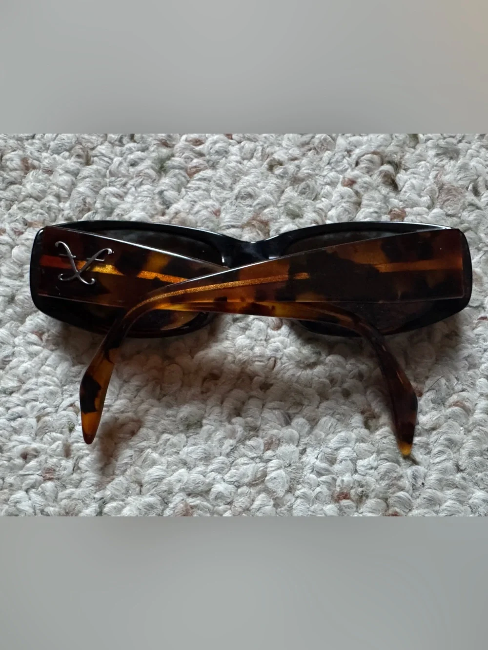 Vintage Frederic Fekkai Tortoiseshell Rectangle Sunglasses